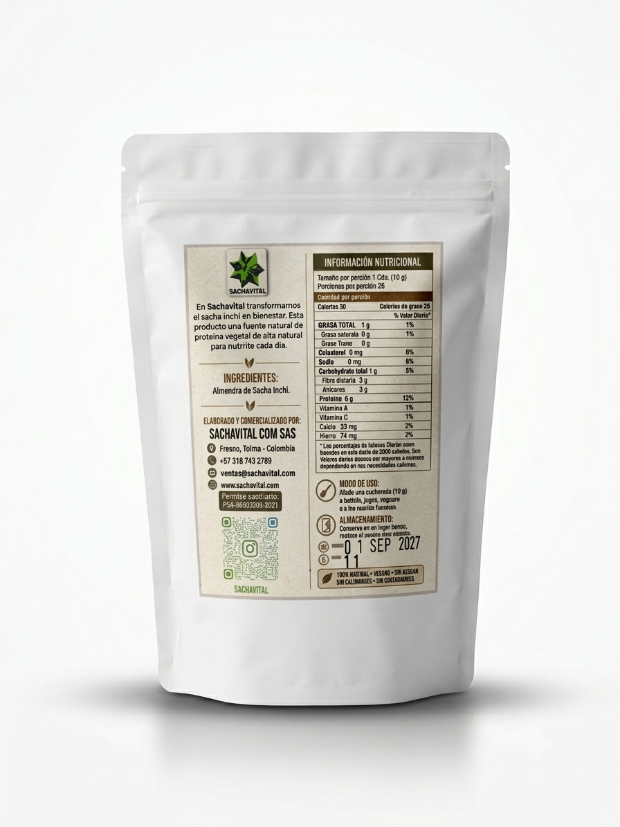 Sacha inchi pulverizado 250gr