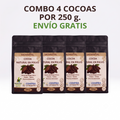 Combo x4 Cocoa´s Natural En Polvo X250g