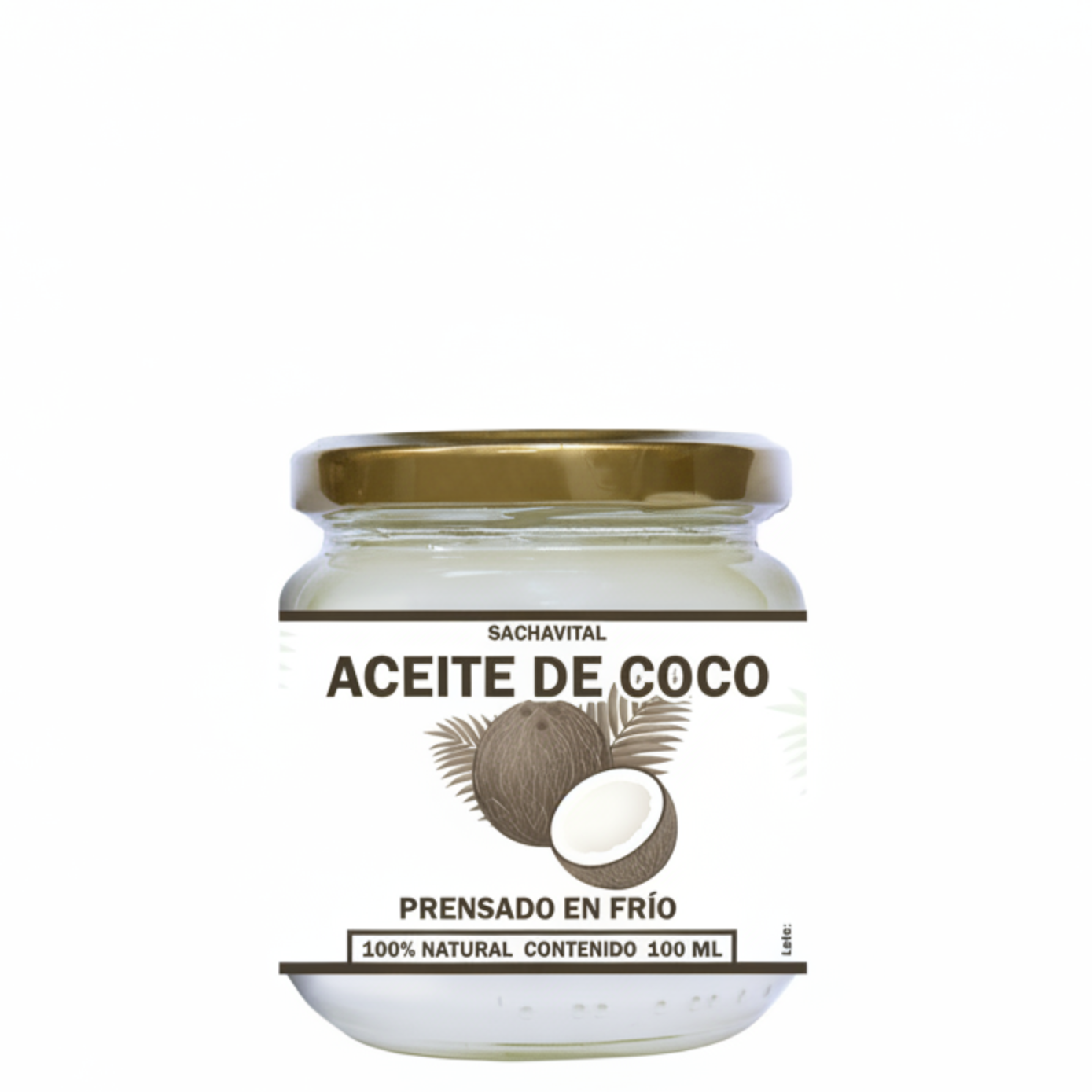 Aceite De Coco Prensado En Frio